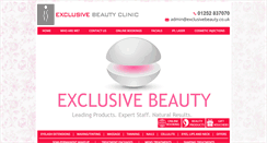 Desktop Screenshot of exclusivebeauty.co.uk